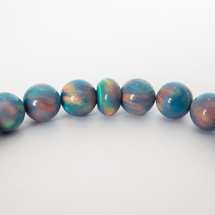 Blue Haze Opalescence Beaded Bracelet - The Opal Dealer