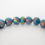 Blue Haze Opalescence Beaded Bracelet