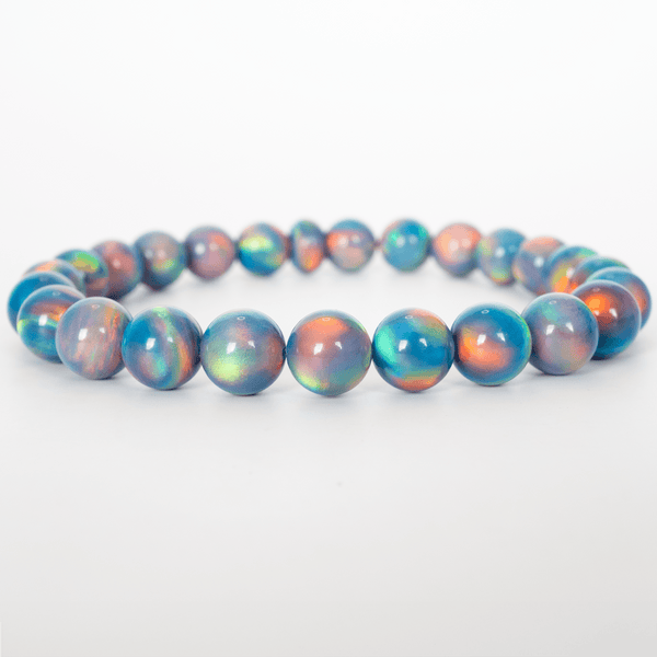 Blue Haze Opalescence Beaded Bracelet - The Opal Dealer