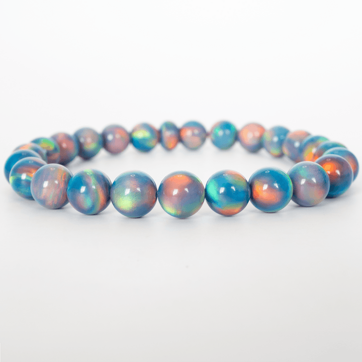Blue Haze Opalescence Beaded Bracelet - The Opal Dealer