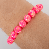 Bubblegum Opal Beaded Bracelet - The Opal Dealer