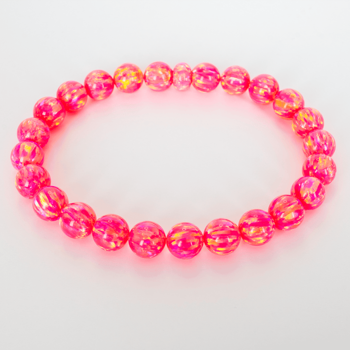 Bubblegum Opal Beaded Bracelet - The Opal Dealer