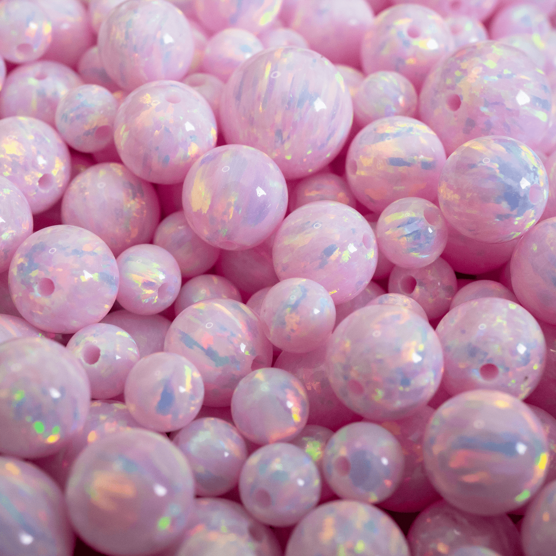 6mm Natural Pink Opal Round Beads - 15" Strand For Jewelry Making, Semi-Precious Gemstone Beads