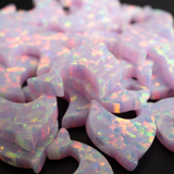 Cherry Blossom Opal Dolphin Charm