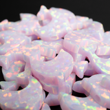 Cherry Blossom Opal Dolphin Charm