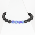 Cheshire Opal & Lava Stone Beaded Bracelet