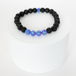 Cheshire Opal & Lava Stone Beaded Bracelet