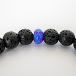 Cheshire Opal & Lava Stone Beaded Bracelet