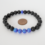 Cheshire Opal & Lava Stone Beaded Bracelet