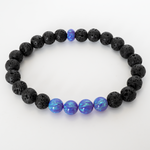 Cheshire Opal & Lava Stone Beaded Bracelet - New Design