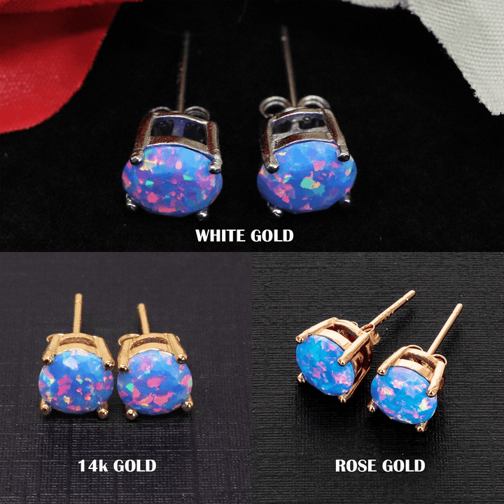 Cotton Candy Opal Stud Earrings - The Opal Dealer