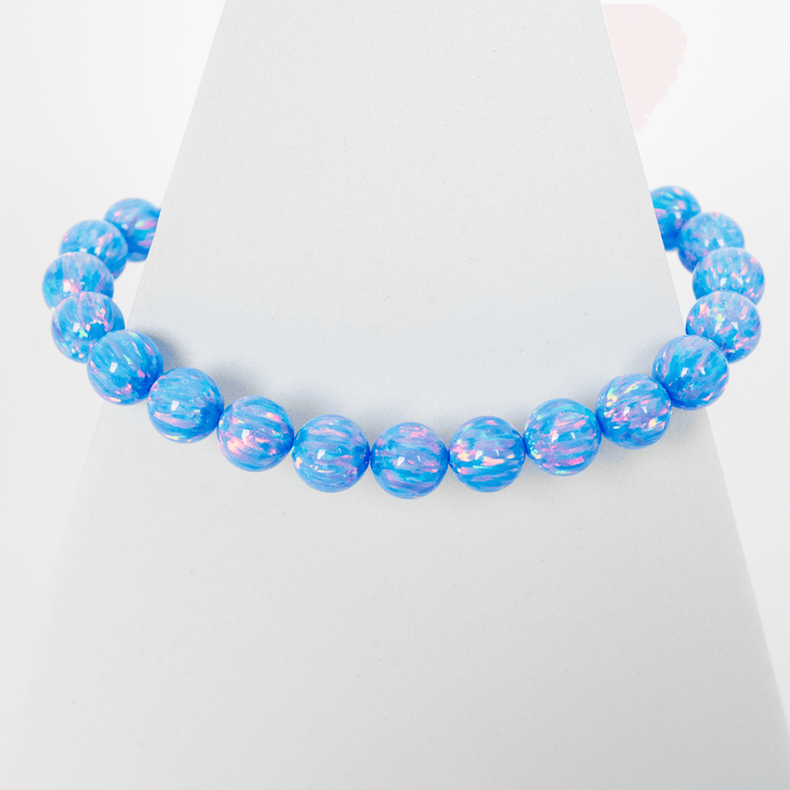 Cotton Candy Opal Beaded Bracelet - The Opal Dealer