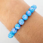 Cotton Candy Opal Beaded Bracelet