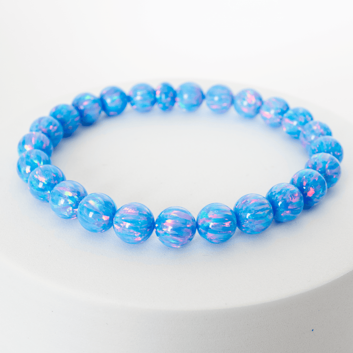 Cotton Candy Opal Beaded Bracelet - The Opal Dealer