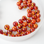 Crimson Fire Opal Craft Beads