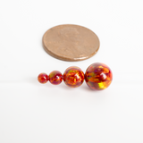 Crimson Fire Opal Craft Beads