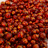 Crimson Fire Opal Craft Beads