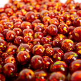 Crimson Fire Opal Craft Beads