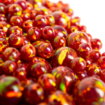 Crimson Fire Opal Craft Beads