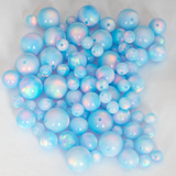 Crystal Blue Opalescence Craft Beads