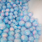 Crystal Blue Opalescence Craft Beads