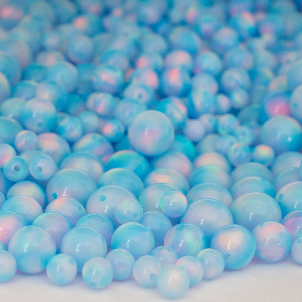 Opal Craft Beads - Crystal Blue Opalescence Beads – The Opal Dealer