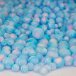 Crystal Blue Opalescence Craft Beads