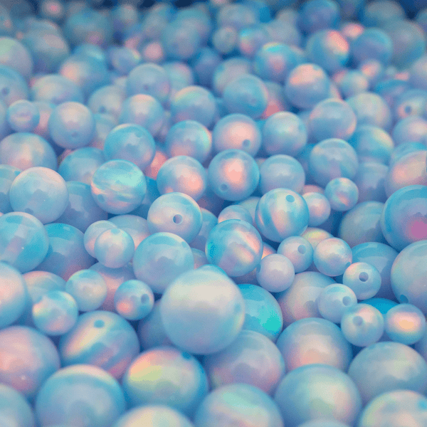Crystal Blue Opalescence Craft Beads - The Opal Dealer
