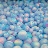 Crystal Blue Opalescence Craft Beads