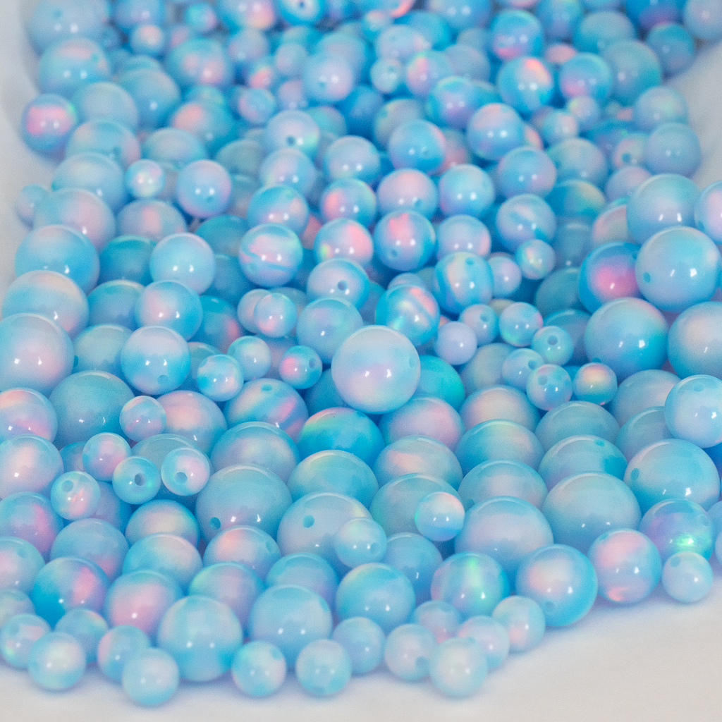 Opal Craft Beads - Crystal Blue Opalescence Beads – The Opal Dealer