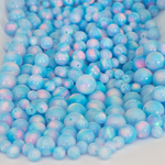 Crystal Blue Opalescence Craft Beads