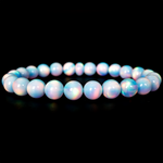 Crystal Blue Opalescence Beaded Bracelet - New Design