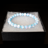 Crystal Blue Opalescence Beaded Bracelet - New Design