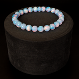 Crystal Blue Opalescence Beaded Bracelet - New Design