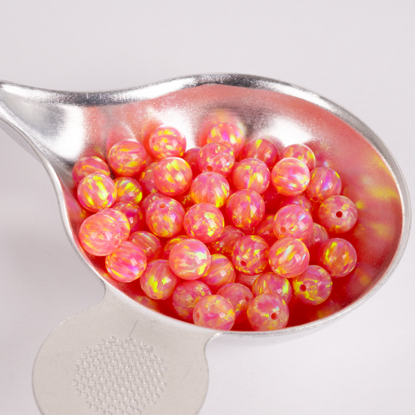 Deep Sea Coral Opal 6mm Craft Beads