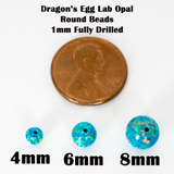 Dragon's Egg Opal Craft Beads