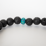 Dragon's Egg Opal & Lava Stone Beaded Bracelet - New Design