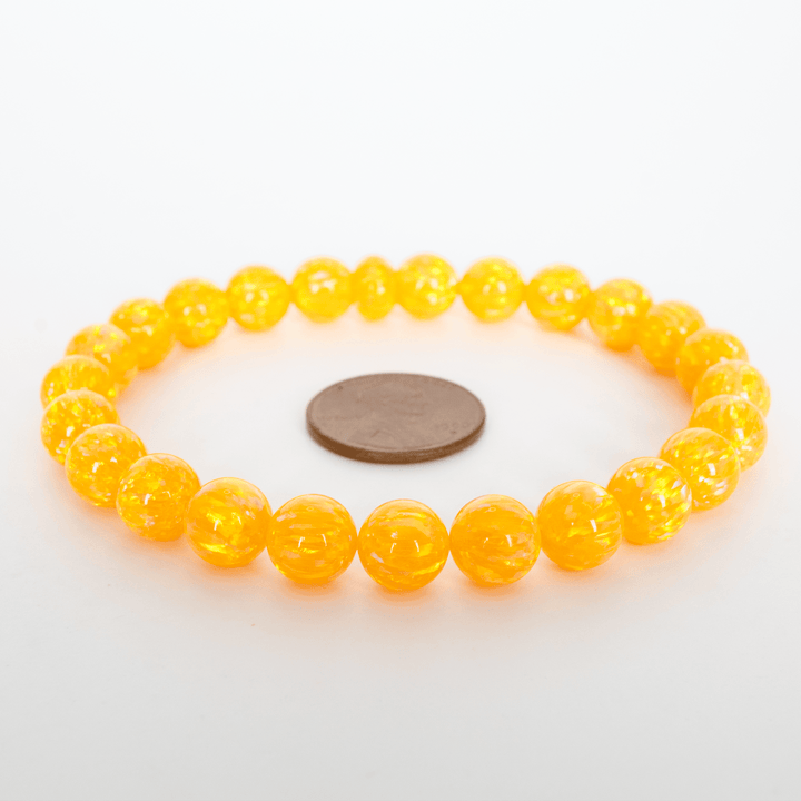 Golden Pineapple Opal Beaded Bracelet - The Opal Dealer