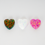 Opal Heart Charm