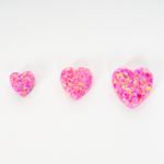 Opal Heart Charms