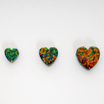 Opal Heart Charm