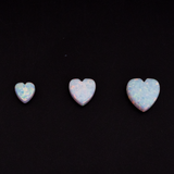 Opal Heart Charms