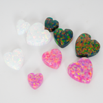Opal Heart Charm