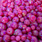Hibiscus Opal Craft Beads