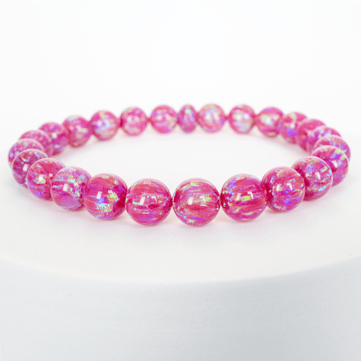 Hibiscus Opal Beaded Bracelet - The Opal Dealer