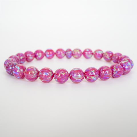 Hibiscus Opal Beaded Bracelet