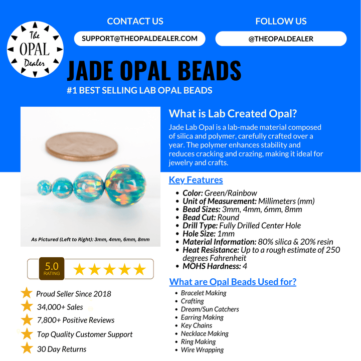 Jade Opal Craft Beads - The Opal Dealer