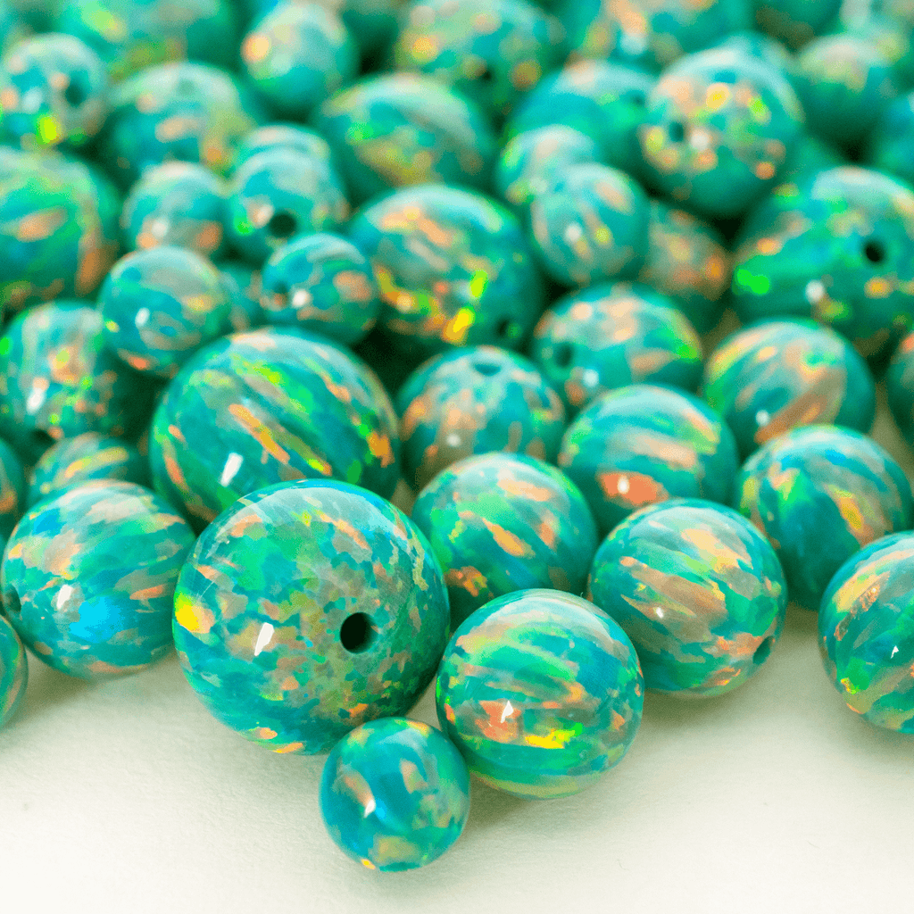Lab created opal beads discount