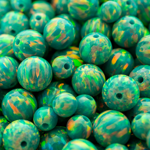 Opal Craft Beads - Crystal Blue Opalescence Beads – The Opal Dealer