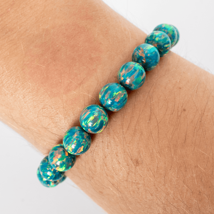 Jade Opal Beaded Bracelet - The Opal Dealer